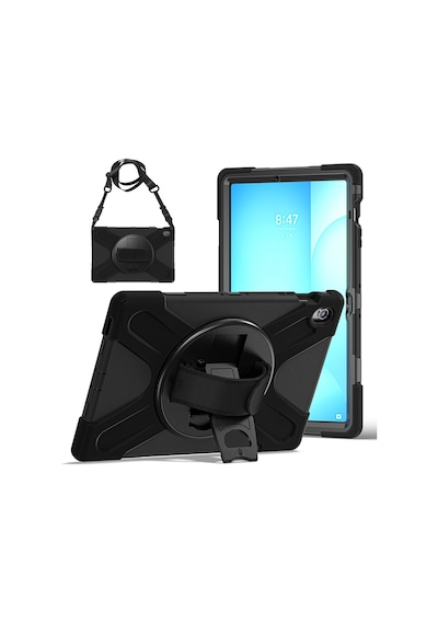 Samsung Galaxy Uyumlu Tab S10 Fe+ Plus 13.1inç Defender Askılı Zırhlı Tank Case Kapaklı Kılıf