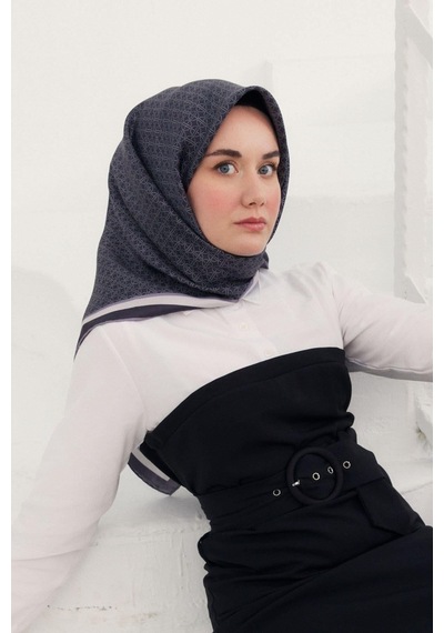 Silk Home Twill İpek Eşarp - 11414-04 Antrasit