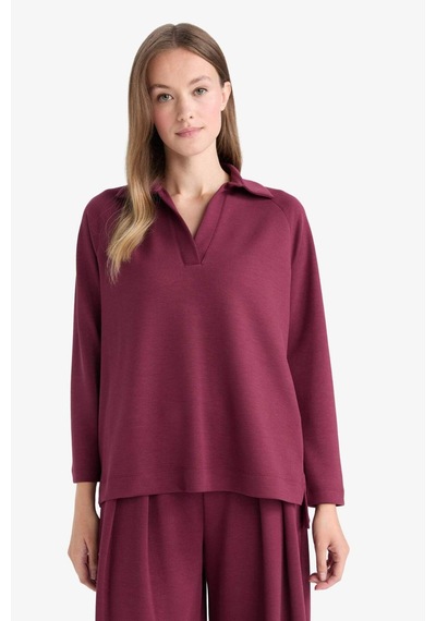 Defacto Regular Fit Kayık Yaka Uzun Kollu Tunik F9615ax25aubr98 Bordo Defacto Regular Fit Kayık Yaka Uzun Kollu Tunik F9615ax25aubr98 Bordo