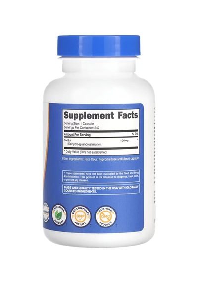 Nutricost, Dhea , 100 Mg , 240 Capsul. Tr Tek Yetkili Satıcıs...