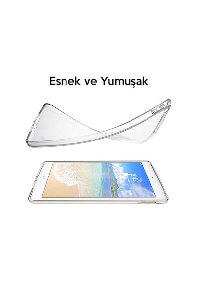 Ally Apple Uyumlu iPad 9.7 2018 2017 Şeffaf Tpu Soft Silikon Kılıf - (176069677)
