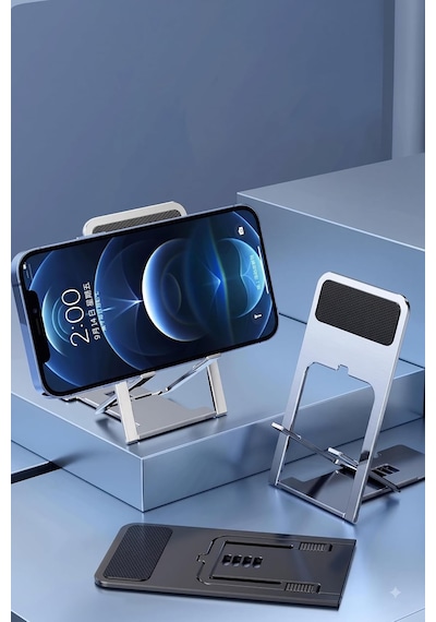 Coverzone Thin-sliced Ent İnce Katlanabilir Masaüstü Telefon Standı, Evrensel Mobil Cihaz Desteği, Kaymaz Ve Dengeli Yapı, Taşınabilir, Gelişmiş Mühendislik Plastik Üretim Konfulon Cm25