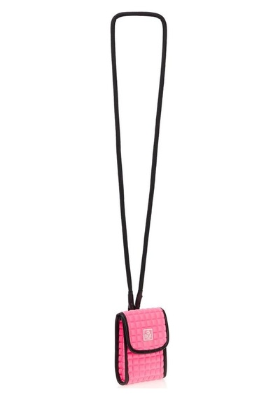 Bilik Deri Scuba Pembe Kumaş Kadın Telefon Çantası Fono-k 001