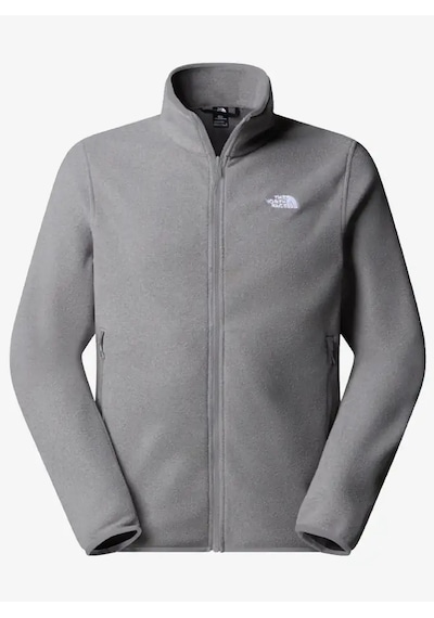 The North Face Glacier Fleece Full Zip Hiking Fleece Erkek Polar Gri