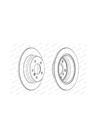 Bmw E39 525İ Arka Fren Diski Düz Tip 298 Mm 1996-2000 Ferodo