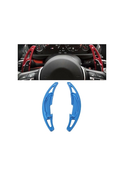 Bmw F32 F33 F36 M4 Direksiyon F1 Vites Kulakçık Paddle Shift Mavi