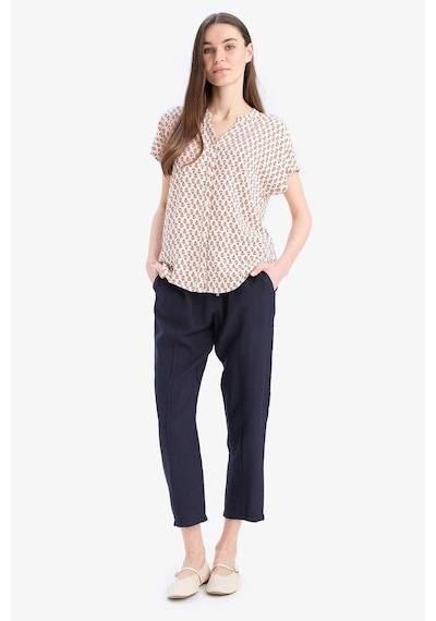 Defacto Regular Fit Bisiklet Yaka Kısa Kollu Gömlek I6173az25smpn50 Pembe