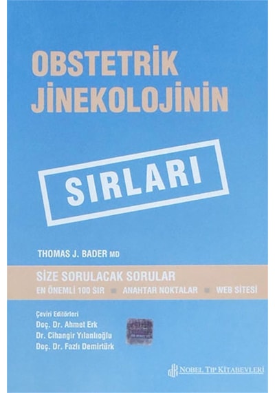 Sırlar Serisi - Obstetrik Ve Jinek. Sırları- Nobel Tıp Kitabevleri