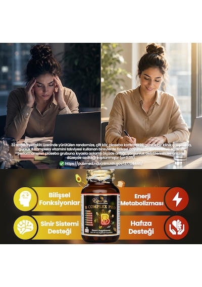 Kiperin B Complex Pro Yüksek Emilim B Vitamini Kompleksi 30 Kapsül
