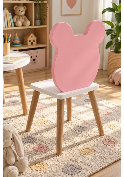 Sulorahome Pembe Happy Face Figürlü Çocuk Sandalyesi