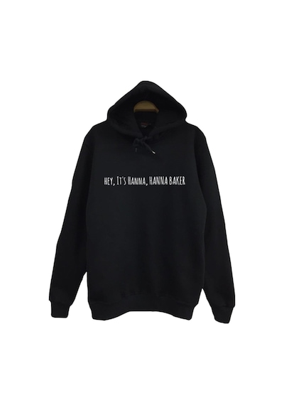 13 Reasons Why Baskılı Kapüşonlu Sweatshirt Siyah