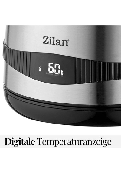 Tr Paslanmaz Çelik Su Isıtıcısı 1,7 Litre %100 Bpa İçermez 2200 Watt Dijital Sıcaklık Göstergesi Sıca