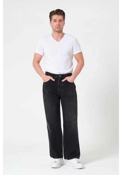 Barmore Super Baggy Fit Jean Unisex Siyah