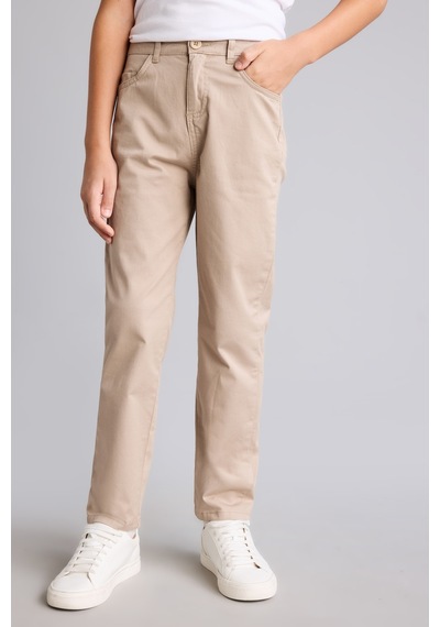 Defacto Düz Paça Gabardin Pantolonu Erkek Çocuk U3254a626aubg123 Bej-bg123