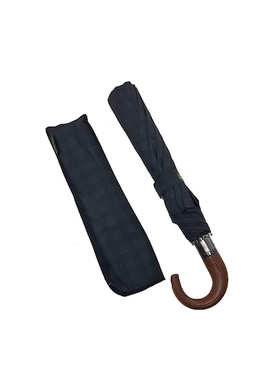 Baginn Snotline-April Deri Çanta Boy Kahverengi Saplı Erkek Şemsiye 100 CM Çap 45 CM