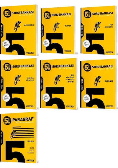 Hız 2025 5. Sınıf Tüm Dersler Soru Bankası Seti Tam Set 7 Kitap
