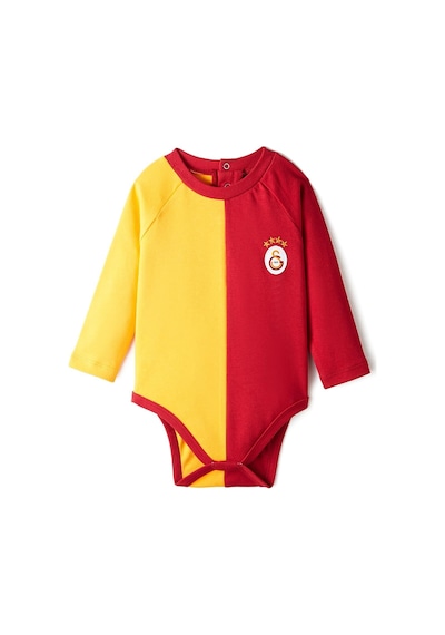 Galatasaray Lisanslı Parçalı Uzun Kol Bebek Body Zıbın 036 Kırmızı