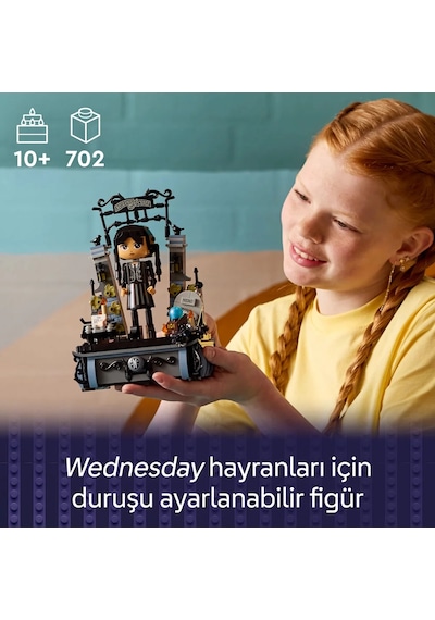 LEGO® Wednesday: Wednesday Addams Figürü 76780 – 10 Yaş ve Üzeri Çocuklar için Koleksiyonluk Oyuncak Yapım Seti (702 Parça)