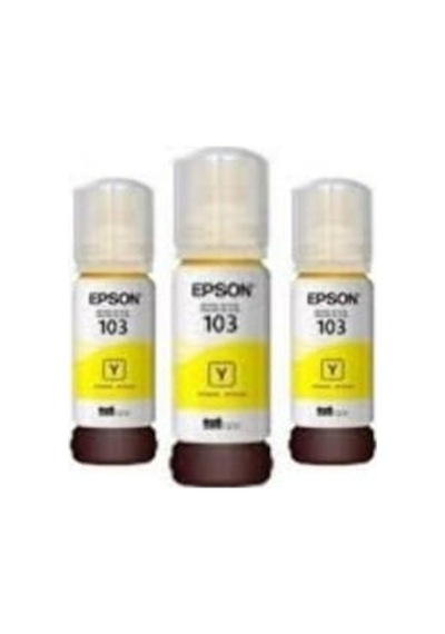 Epson 103 Ecotank L3210 3 Sarı Mürekkep Seti