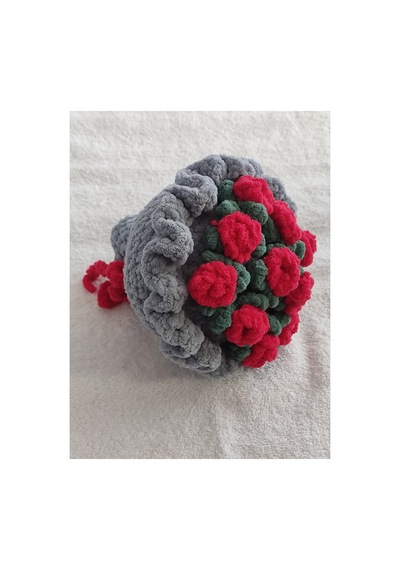 Amigurumi Kadife Buket Elemeği Hediyelik +- 16 Cm