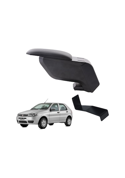 Fiat Palio 2012 Delmesiz Çelik Ayaklı Siyah Kolçak Kol Dayama