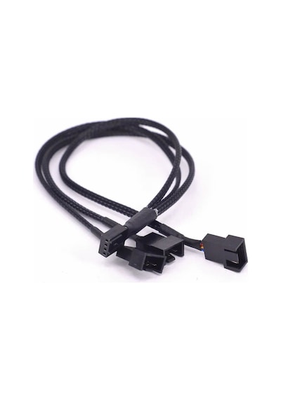 1 To 3 Çoğaltıcı 25cm Fan Uzatma Kablosu Y Tip 4 Pin 3 Pin Bilgisayar Kasa Anakart Ekran Kartı Soğut