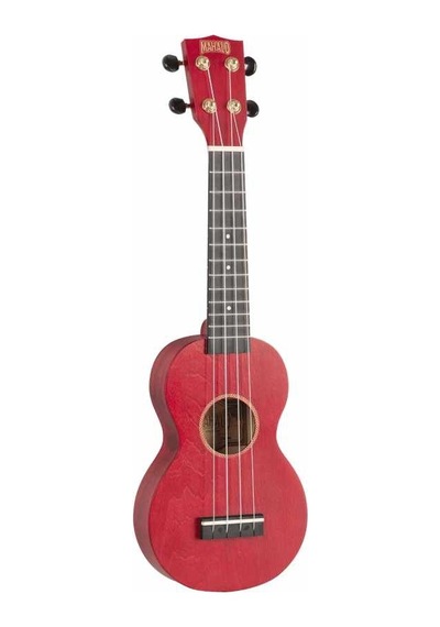 Mahalo Ms1trd Slimline Serisi Soprano Ukulele Transparent Red