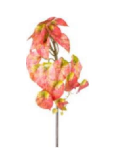Yapay Bitki Salon Sarmaşığı Kızıl 25 Cm. Çok Renkli