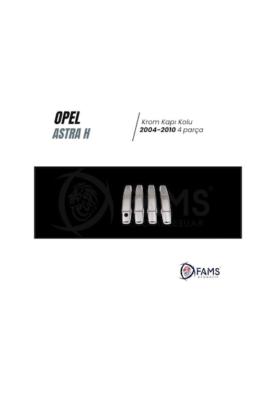 Opel Astra H Krom Kapı Kolu 4 Kapı 2004-2010 P. Çelik