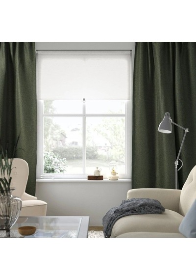 Ikea Annakajsa Fon Perde 145x300 Cm Koyu Yeşil