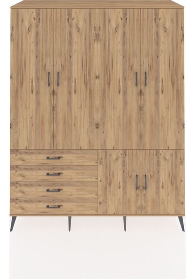 Kronos Gardrop 7 Raflı 4 Çekmeceli Tek Askılı 176x59x221 Çam-çam Çam Kronos Gardrop 7 Raflı 4 Çekmeceli Tek Askılı 176x59x221 Çam-çam Çam