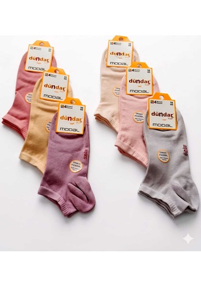 Unisex Modal Patik Dikişsiz/soft Yıkama/kokulu 36-40 Açık Asorti