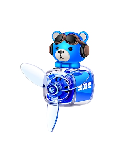 Pervaneli Klima Süsü Oto Koku Klipsi Mavi Pilot Kedi Hava Ferahlatıcı Maskot 1 Adet