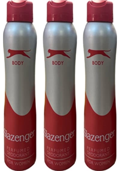 Slazenger Kırmızı Kadın Sprey Deodorant 3 x 150 ML