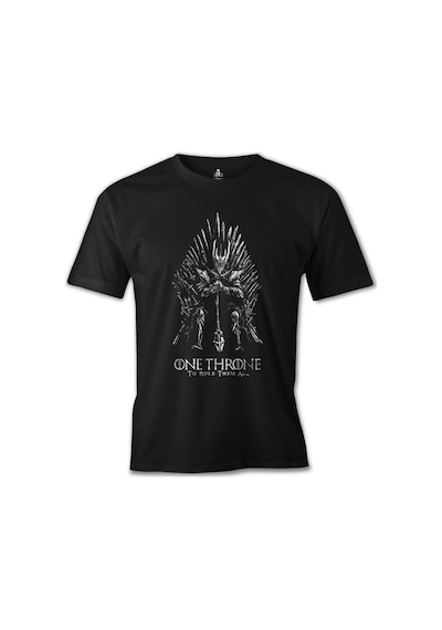 One Throne - Rule Them All Siyah Erkek Tshirt