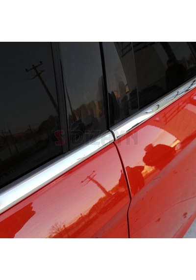 S-Dizayn Opel Corsa F Krom Cam Çıtası 6 Prç. 2019 Üzeri