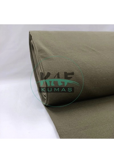 1 1 Bebe Kaşkorse Ribana Kumaş Kumaş Eni: 50 Cm Tüp %95 Pamuk %5 Elastan 063 Haki