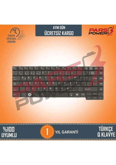 Toshiba Uyumlu Satellite L745, L745D, Pro C640 Notebook Klavye Siyah