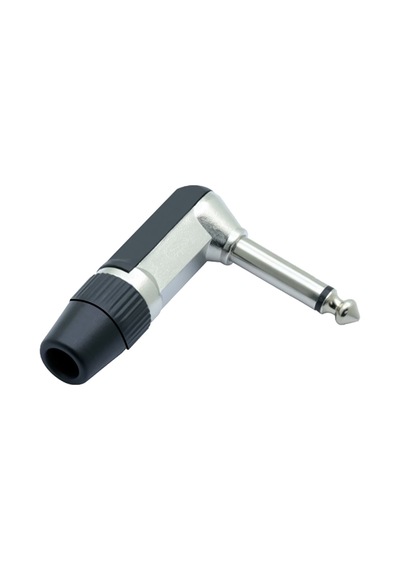Gitar Jack 6.3 Mm Mono L Tip Plastik Gövde Metal Uç