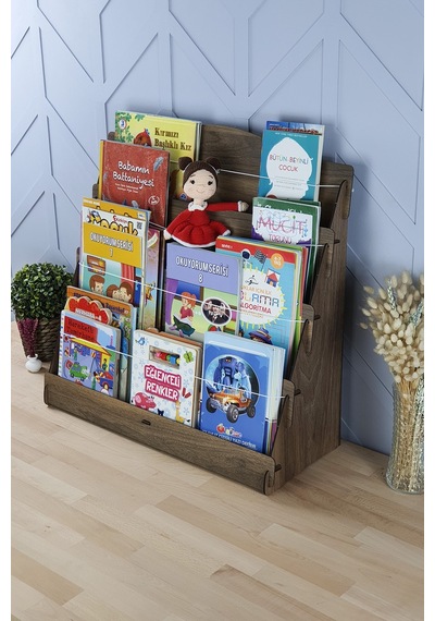 Lucky Montessori Ahşap Çocuk Odası 4 Raflı Kitaplık Ceviz - 271488171 Ceviz Lucky Montessori Ahşap Çocuk Odası 4 Raflı Kitaplık Ceviz - 271488171 Ceviz