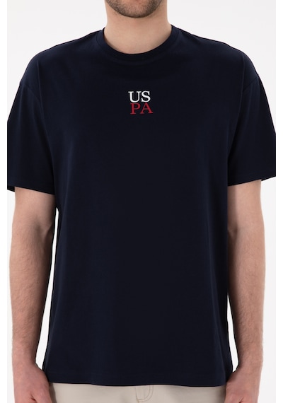 U.S. Polo Assn. Erkek Comfort Fit Bisiklet Yaka Lacivert Tişört 50306450-VR033