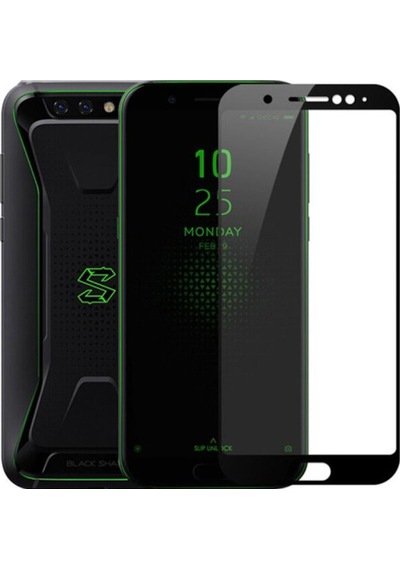 Xiaomi Black Shark Full Kaplama Kırılmaz Cam Ekran Koruyucu Siyah (303056491)