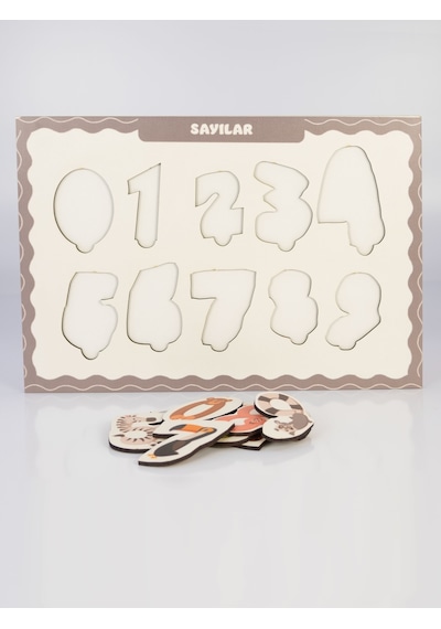 CapellaWoodWorks BulTak Puzzle Oyunu Eğlenceli Hayvanlı Sayılar R