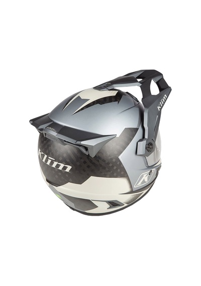 Klim Krios Pro Carbon Charger Adv Rally Motosiklet Kaskı Gri