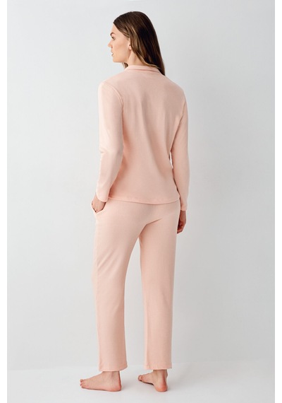 Pierre Cardin Kadın Turuncu Gömlek Pijama Turuncu