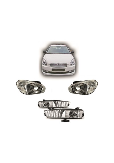 Hyundai Accent Era Beyaz Far+sis Lambası 2006-2011