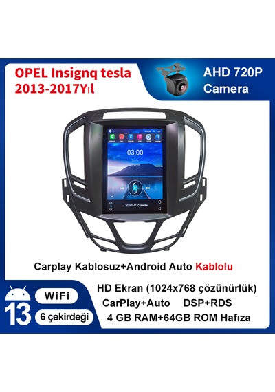 Opel Insigna Tesla 2013-2017yıl 4gb Ram 64gb Rom Carplay Navigasy
