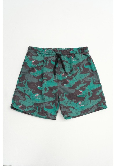 Markapia Man Erkek Çocuk Cepli Deniz Şortu Yeşil