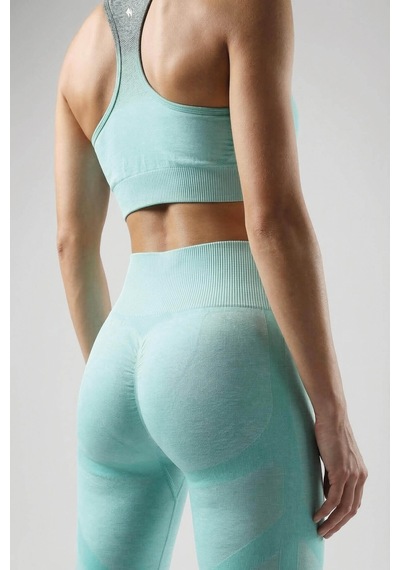 Woneagle Tayt Mint Yeşili Degrade Dikişsiz Seamless Spor Tayt Mint Yeşil Mint Yeşil