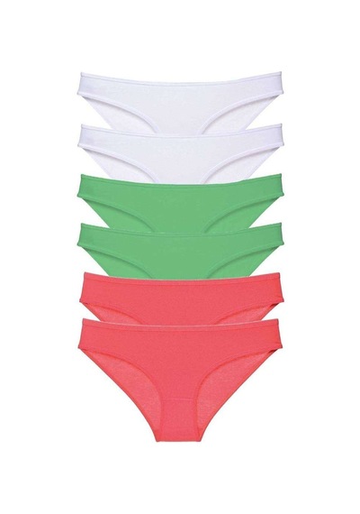 6 Adet Süper Eko Set Likralı Kadın Slip Külot 552 Beden: Xl Standart